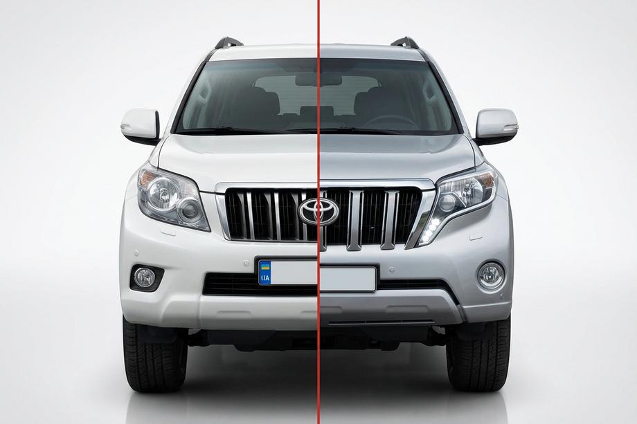 Toyota Land Cruiser Prado 150 2009–2023 Restailinga komplekts no 2009-2013 uz 2013-2017 Foto 1
