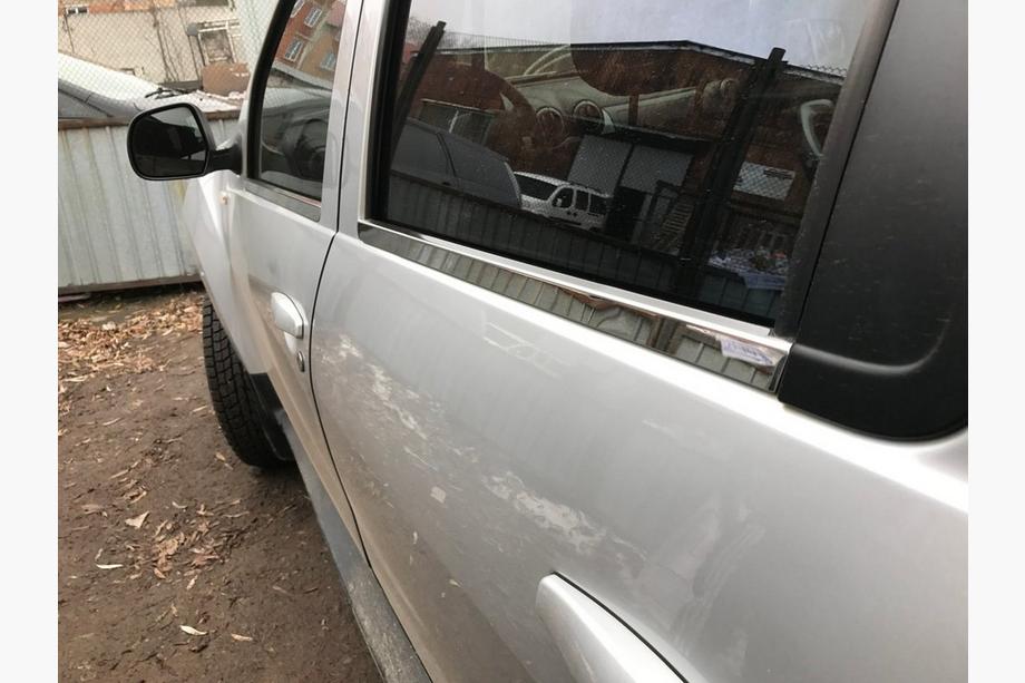 Nissan Terrano 2014– Logu apdares līstes (4 gab., nerūsējošais tērauds) Image