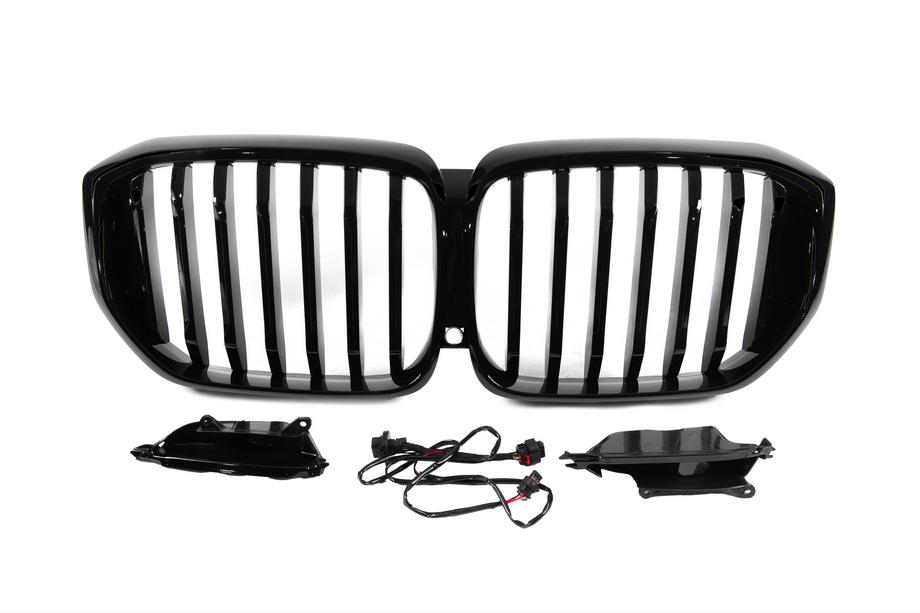 BMW X5 G05 2019–2026 Nieru reste 1 Bar LED (2019-2022, melna spīdīga) Image