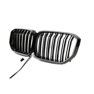 BMW nieru reste M-Look LED (2019-2022, melns spīdīgs) foto 2
