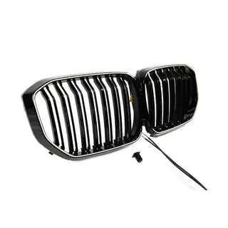 BMW nieru reste M-Look LED (2019-2022, melns spīdīgs) foto 3