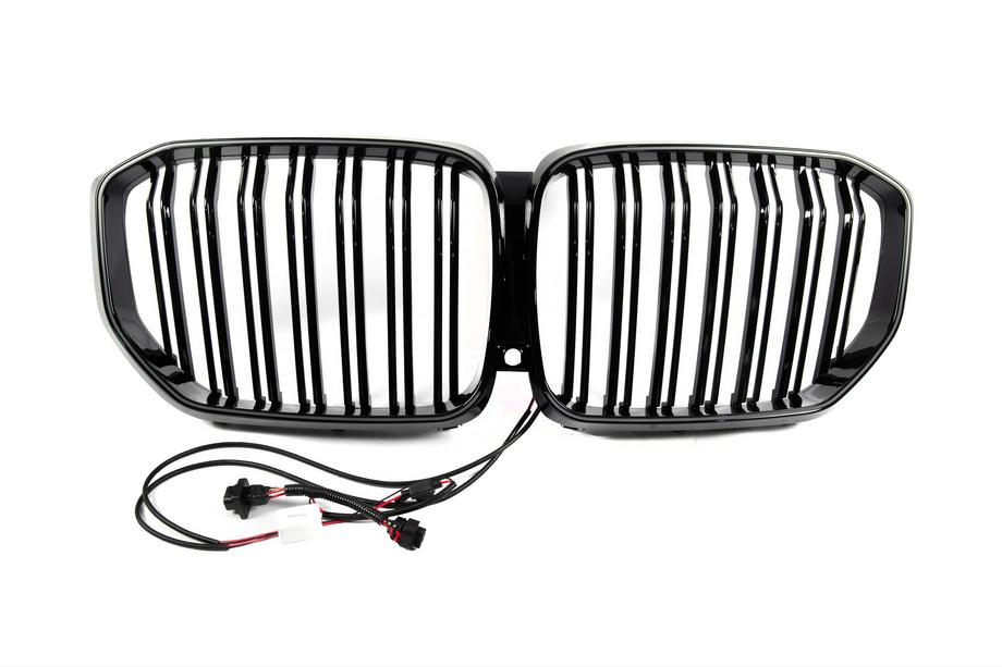 BMW X5 G05 2019–2026 BMW nieru reste M-Look LED (2019-2022, melns spīdīgs) Foto 6