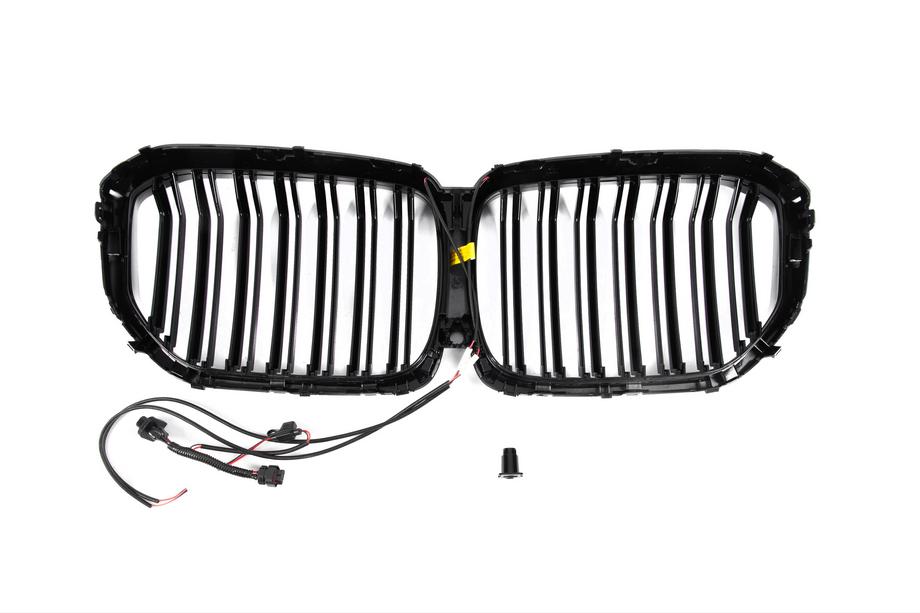 BMW X5 G05 2019–2026 BMW nieru reste M-Look LED (2019-2022, melns spīdīgs) Foto 9