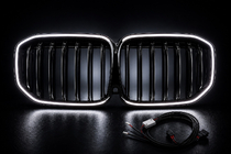 BMW X7 G07 2019– BMW nieru reste M-Look LED (2019-2022, melns spīdīgs) foto 11
