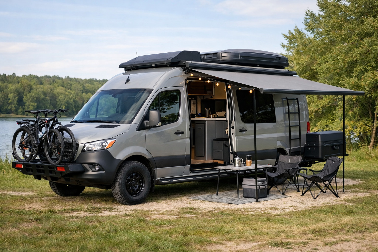 Mercedes Sprinter W907/W910 uzlabojumi ģimenes kempingam – bez pārspīlēšanas