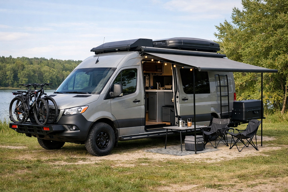Mercedes Sprinter W907/W910 uzlabojumi ģimenes kempingam – bez pārspīlēšanas