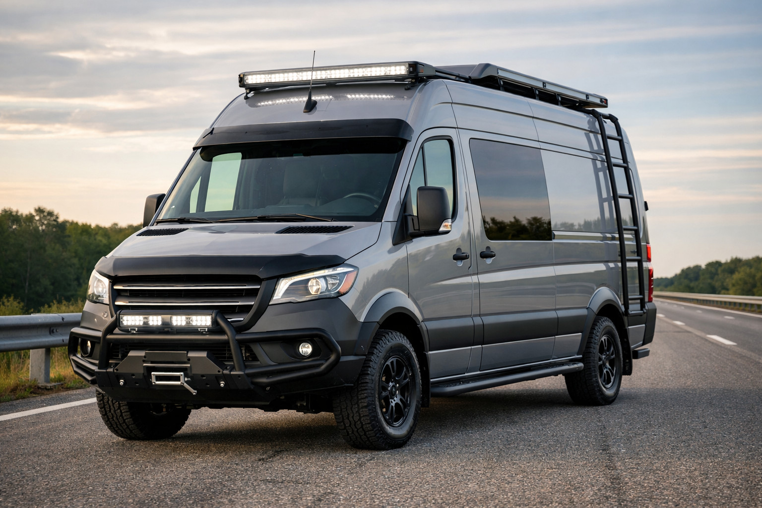 Mercedes Sprinter W907/W910 uzlabojumu pakete šosejai: aizsardzība, komforts un izskats