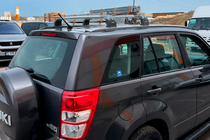 Suzuki Grand Vitara 2005–2017 Jumta bagāžnieka šķērstieņi oriģinālajām stiprinājuma vietām Ecem V3 (2 gab.) Melns, 110 cm foto 5