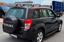 Suzuki Grand Vitara 2005–2017 Jumta bagāžnieka šķērstieņi oriģinālajām stiprinājuma vietām Ecem V3 (2 gab.) Melns, 110 cm foto 7