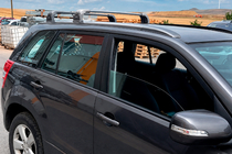 Suzuki Grand Vitara 2005–2017 Jumta bagāžnieka šķērstieņi oriģinālajām stiprinājuma vietām Ecem V3 (2 gab.) Melns, 110 cm foto 8