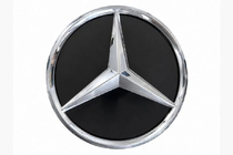Mercedes GLE/ML class W166 2011–2018 Priekšējā emblēma ar glancētu korpusu (18,4 cm) foto 1