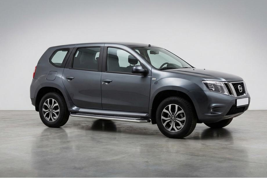 Nissan Terrano 2014– Sānu sliekšņi Maydos V2 (2 gab., alumīnijs/nerūsējošais tērauds) Image