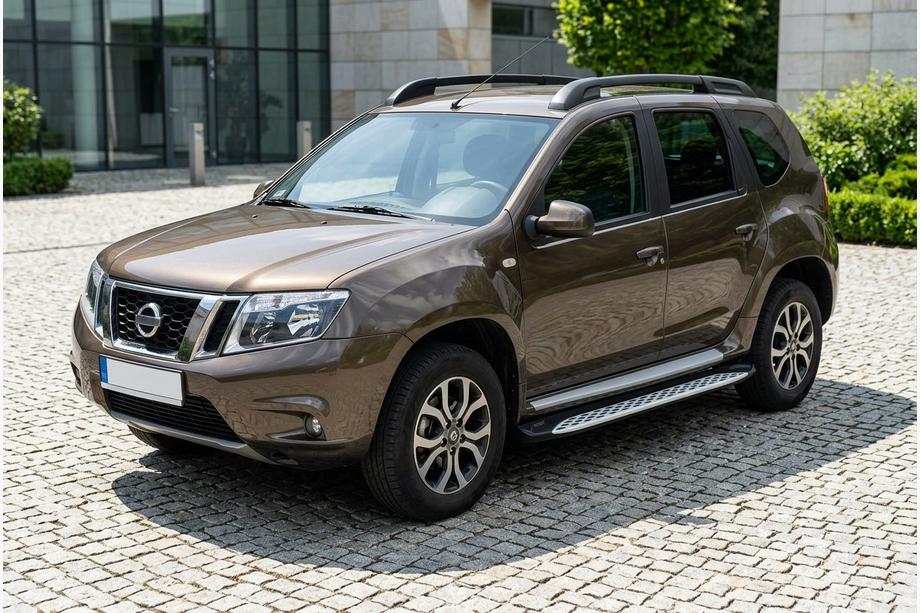 Nissan Terrano 2014– Sānu sliekšņi Shining V1 (2 gab., alumīnijs) Image