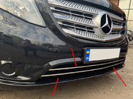 Mercedes Vito/V klase W447 2014– Bampera režģa uzlikas (2 gab., nerūsējošais tērauds) foto 2