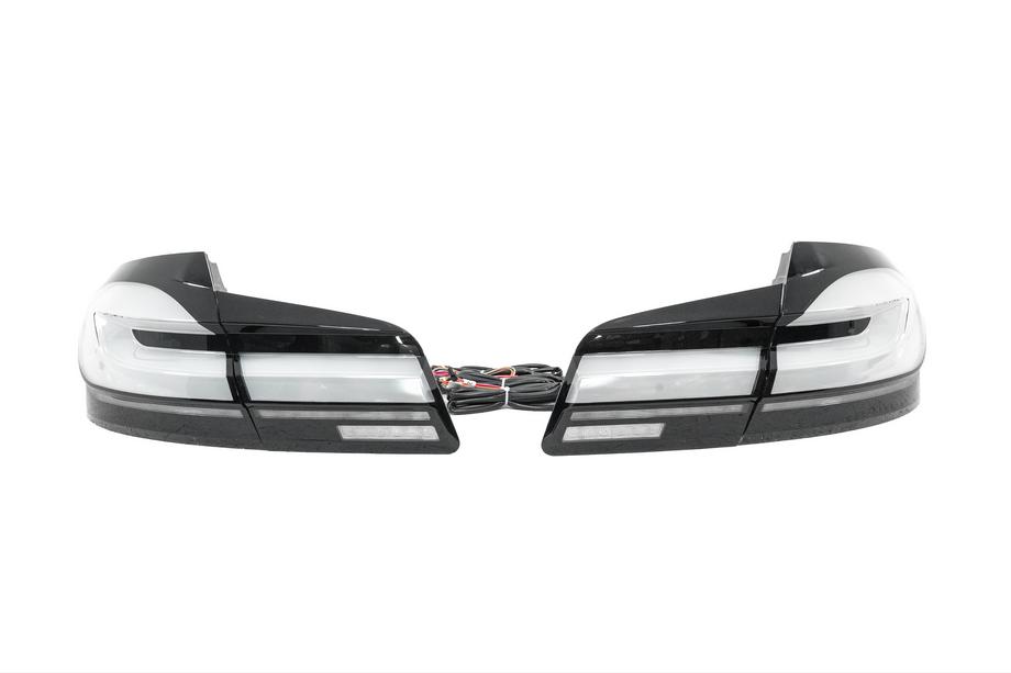 BMW 5. sērija F10/F11 2010–2016 Aizmugurējie lukturi (Black LCI dizains) Foto 2