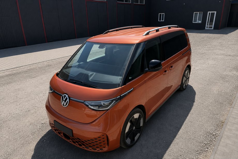 Volkswagen ID BUZZ 2022– Hromēti jumta reliņi (turku dizains) Plastmasas kājiņa Foto 3