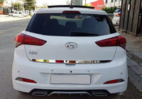 Hyundai I-20 2014–2020 Bagāžnieka vāka malas uzlika 2014-2018 (nerūsējošais tērauds) foto 1