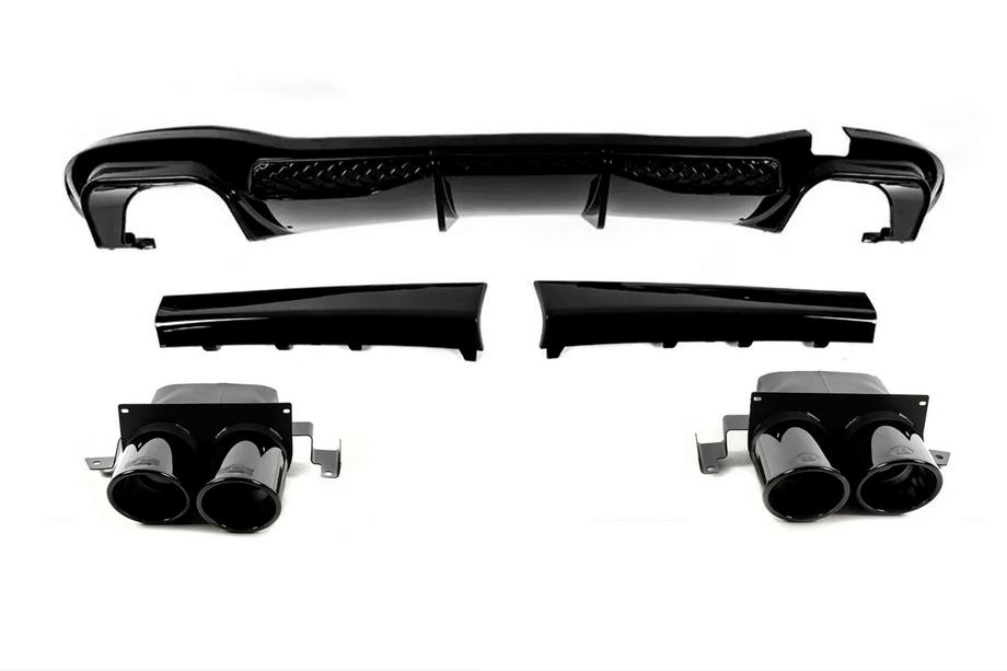 Mercedes S-class W223 2020– BRB aizmugurējais difuzors ar izplūdes uzgaļiem Image