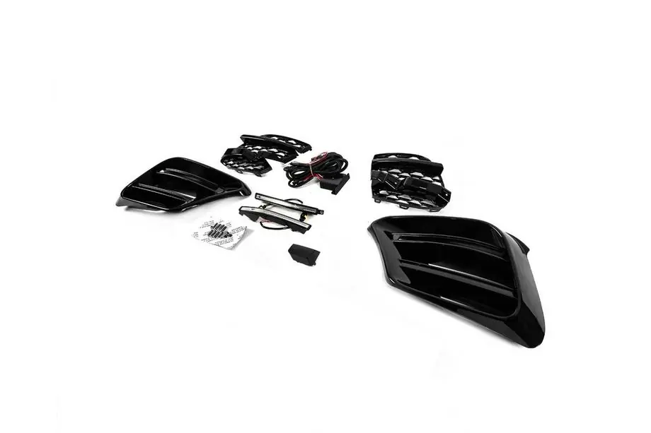 Mercedes S-class W223 2020– BRB priekšējā bampera režģu komplekts (AMG Line, ar dienas gaitas lukturiem) Foto 2