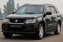Suzuki Grand Vitara 2005–2017 Priekšējais aizsargstienis ST008 Black (nerūsējošais tērauds) foto 1