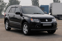Suzuki Grand Vitara 2005–2017 Priekšējais aizsargstienis ST008 Black (nerūsējošais tērauds) foto 3