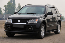 Suzuki Grand Vitara 2005–2017 Priekšējais aizsargstienis ST008 Black (nerūsējošais tērauds) foto 4