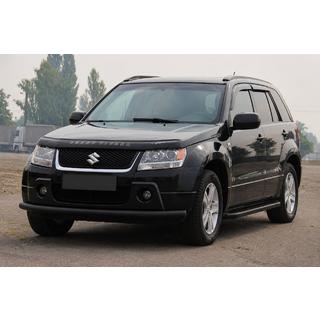 Priekšējais aizsargstienis ST008 Black (nerūsējošais tērauds) Suzuki Grand Vitara 2005–2017 foto 4
