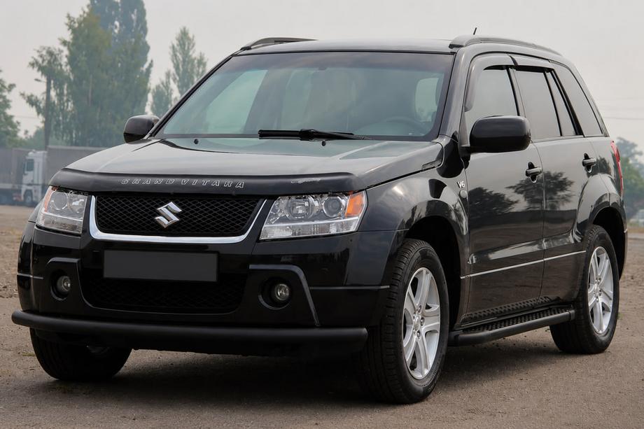 Suzuki Grand Vitara 2005–2017 Priekšējais aizsargstienis ST008 Black (nerūsējošais tērauds) Image