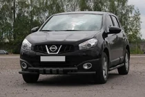 Nissan Qashqai 2010–2014 Priekšējais aizsargstienis ST009-15 Black (nerūsējošais tērauds) foto 1