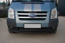 Ford Transit 2000–2014 Priekšējais aizsargstienis ST014 Black (2006-2014, nerūsējošais tērauds) foto 2