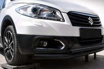 Suzuki SX4 S-Cross 2013–2016 Priekšējais aizsargstienis ST014 Black (nerūsējošais tērauds) foto 1