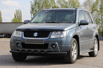 Suzuki Grand Vitara 2005–2017 Priekšējais aizsargstienis ST015 Black (nerūsējošais tērauds) foto 3