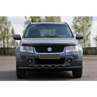 Priekšējais aizsargstienis ST015 Black (nerūsējošais tērauds) Suzuki Grand Vitara 2005–2017 foto 1