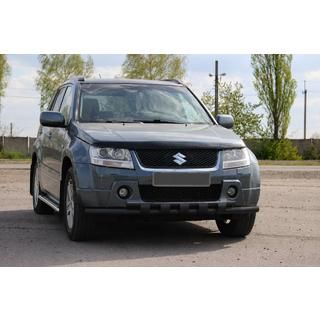 Priekšējais aizsargstienis ST015 Black (nerūsējošais tērauds) Suzuki Grand Vitara 2005–2017 foto 2