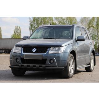 Priekšējais aizsargstienis ST015 Black (nerūsējošais tērauds) Suzuki Grand Vitara 2005–2017 foto 3