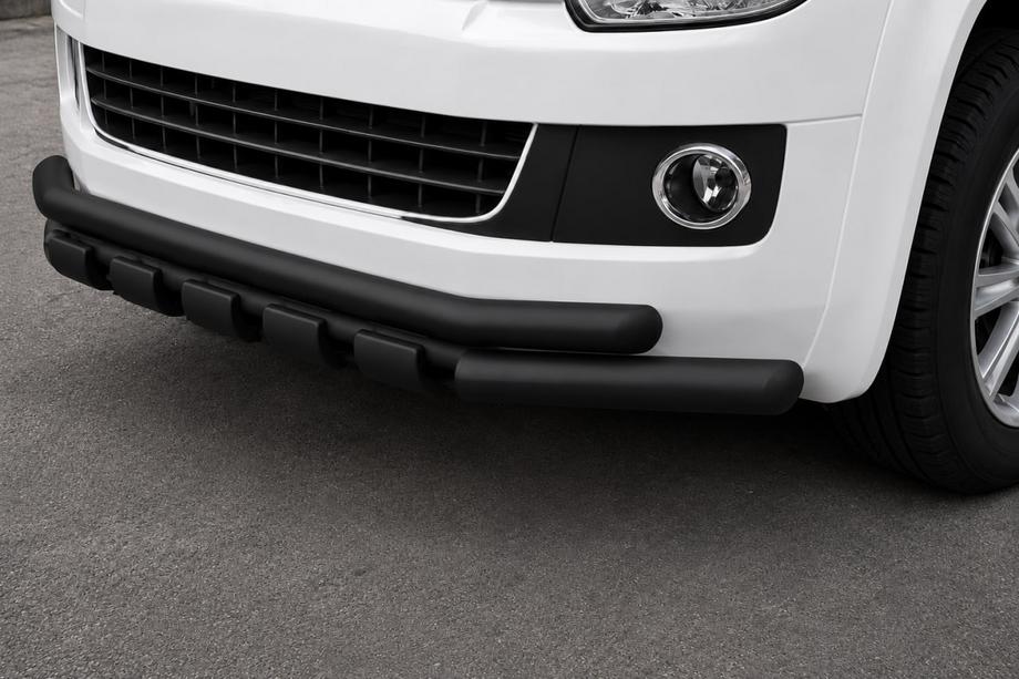 Volkswagen T5 Transporter 2003–2010 Priekšējais aizsargstienis ST015 Black (nerūsējošais tērauds) Image
