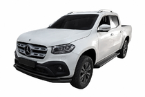 Mercedes X class 2017–2020 Priekšējais aizsargstienis ST017 Black (nerūsējošais tērauds, 60 mm) foto 1