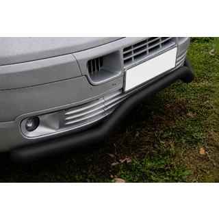 Priekšējais aizsargstienis Wave ST007 Black (nerūsējošais tērauds) Volkswagen T5 Transporter 2003–2010 foto 2