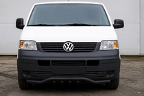 Volkswagen T5 Transporter 2003–2010 Priekšējais aizsargstienis Wave-Grill ST007-1 Black (nerūsējošais tērauds) foto 1
