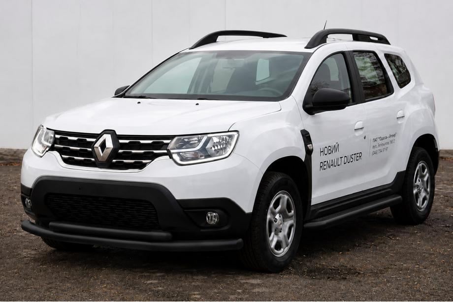 Dacia Duster 2018–2024 Priekšējais aizsargstienis F3-10 Black (nerūsējošais tērauds) Image