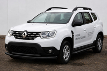 Renault Duster 2018–2024 Priekšējais aizsargstienis F3-10 Black (nerūsējošais tērauds) foto 1