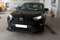 Toyota Rav 4 2019–2025 Priekšējā aizsargstienis F3-10 Black (nerūsējošais tērauds) foto 3