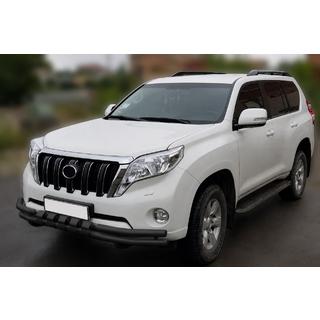 Priekšējais aizsargstienis F3-31 Black (nerūsējošais tērauds) Toyota Land Cruiser Prado 150 2009–2023 foto 1
