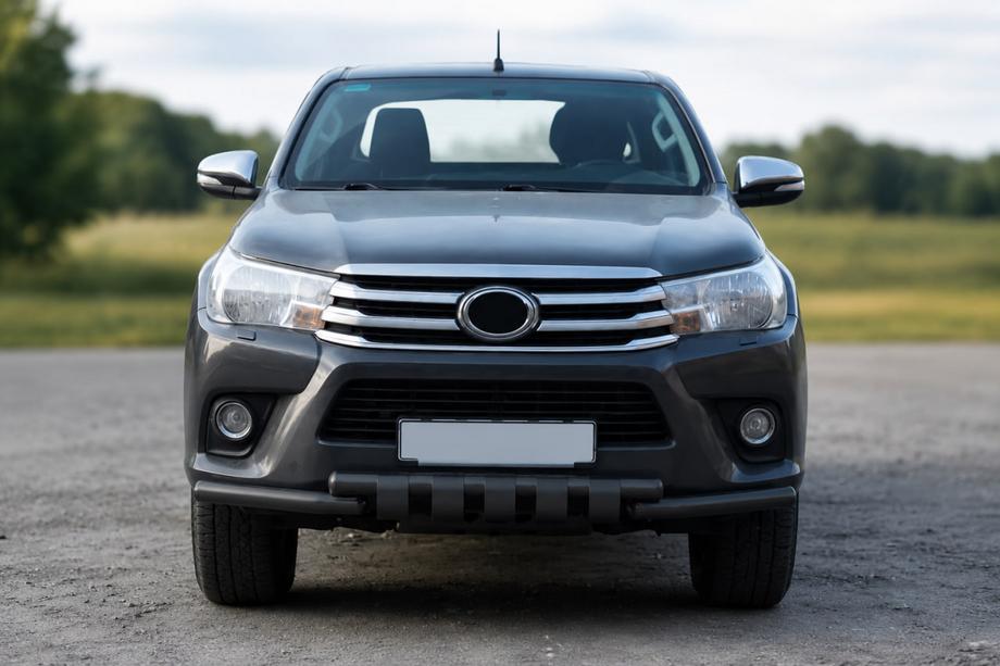 Toyota Hilux 2015– Priekšējais aizsargs F3-34 Black (nerūsējošais tērauds) Image