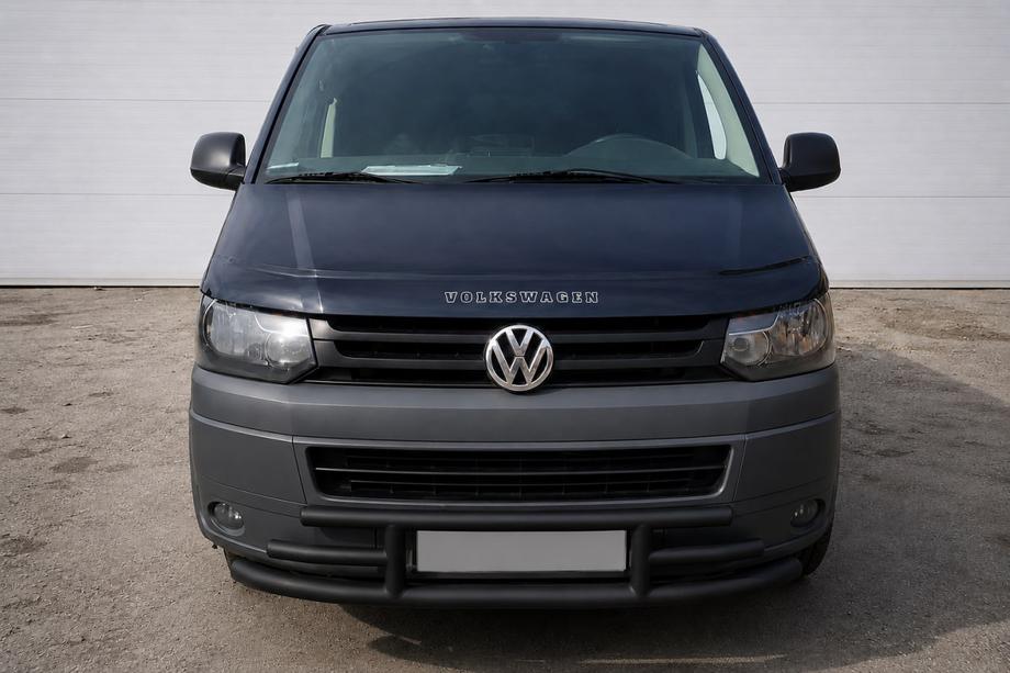 Volkswagen T5 2010–2015 Priekšējais aizsargs F3-42 Black (nerūsējošais tērauds) Image