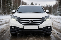 Honda CRV 2012–2016 Priekšējais aizsargstienis ST007 Black (nerūsējošais tērauds) foto 1