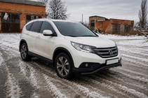 Honda CRV 2012–2016 Priekšējais aizsargstienis ST007 Black (nerūsējošais tērauds) foto 2