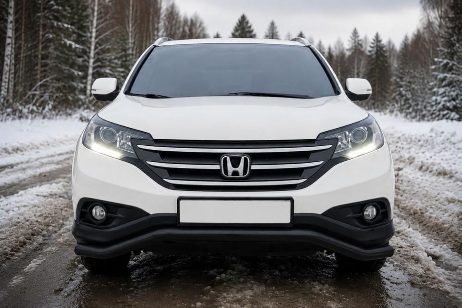 Honda CRV 2012–2016 Priekšējais aizsargstienis ST007 Black (nerūsējošais tērauds) Image