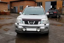 Nissan X-trail T30 2002–2007 Priekšējā aizsargstanga ST007 Black (nerūsējošais tērauds) foto 3