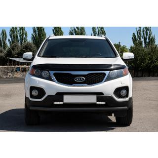 Priekšējais aizsargstienis ST008 Black (2010-2013, nerūsējošais tērauds) Kia Sorento II XM 2009–2014 foto 1